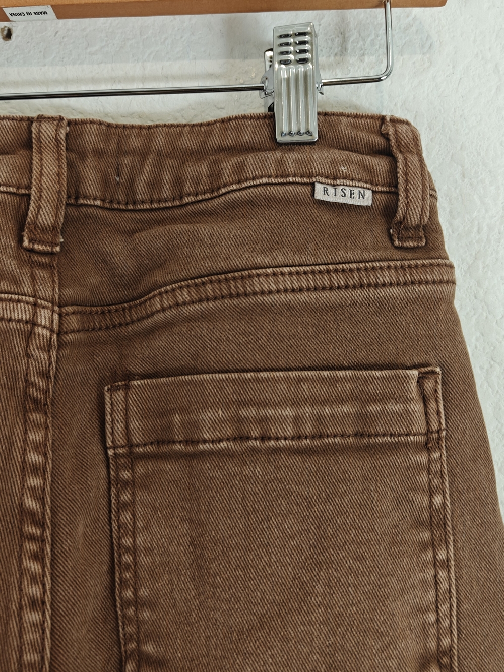 Risen Cocoa Utility Cargo Jeans High Rise Relaxed Fit Cargo Denim Y2K Street 26 - Picture 16 of 16